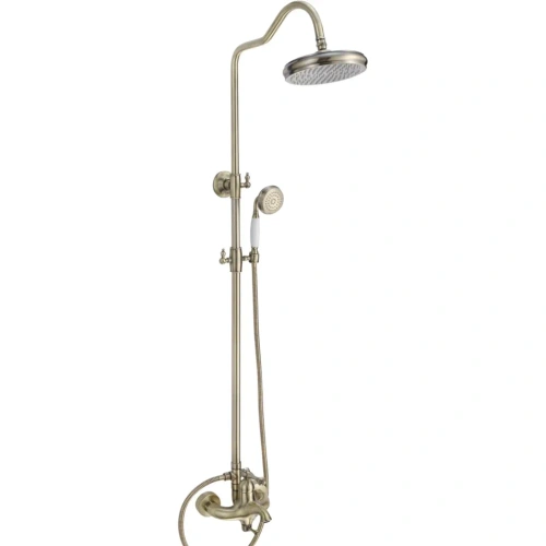 Душевая стойка Rose R0136Q настенная цвет бронза