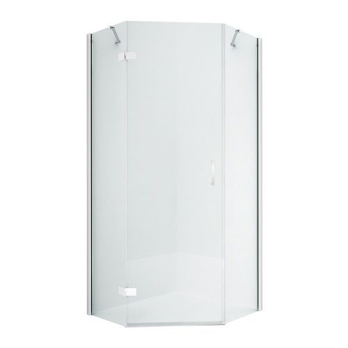 Душевой уголок New Trendy NEW AZZURA Chrome K-0337 90х90 стекло прозрачное профиль хром без поддона