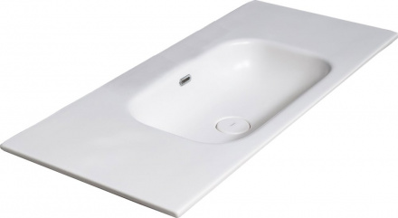 Раковина керамическая Armadi Art Vallessi 838-120-WG 121х46 встраиваемая цвет белый глянцевый 1 отверстие под смеситель