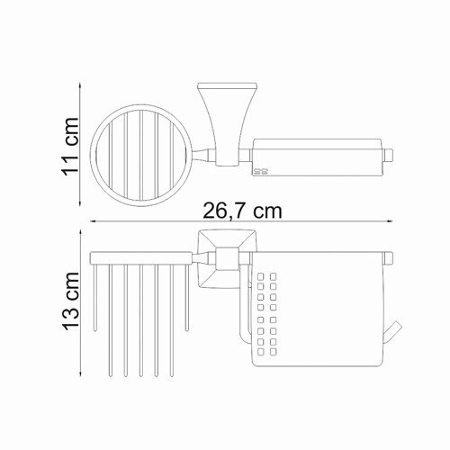 Бумагодержатель WasserKRAFT 2559 - фото 4