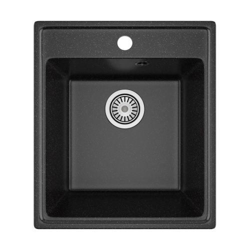 Кухонная мойка Maretti Kitchen 425 KT425-BL 43х49 цвет черный поверхность матовая