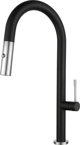 Смеситель для кухни Rivelato 3972500 antracite cromo на мойку черный/хром