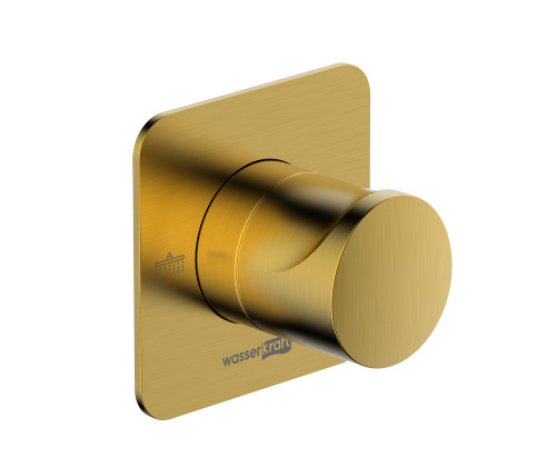 Переключатель на 2 выхода WasserKRAFT Havel 3600 A282 встраиваемый золото