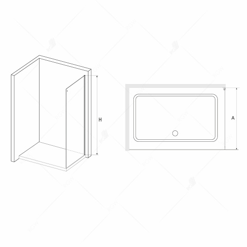 Боковая стенка RGW 03221509-11 90х200 стекло прозрачное профиль хром глянцевый Боковая стенка RGW 03221509-11 90х200 стекло прозрачное профиль хром глянцевый