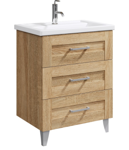 Тумба с раковиной Aqwella Foster FOS01073DS 66x45x85 напольная