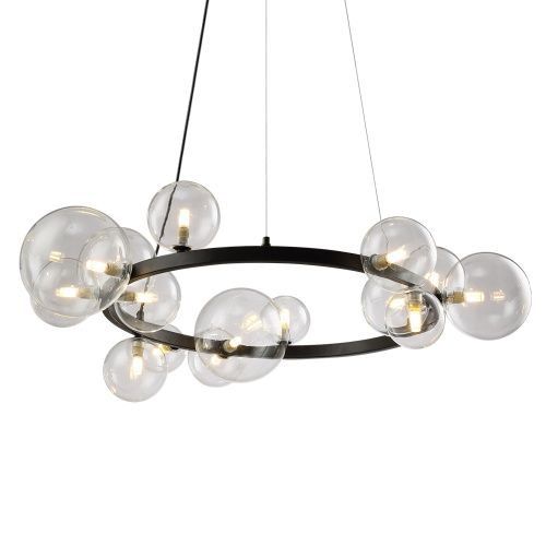 Светильник подвесной Delight Collection Art Deco Bubble (Арт Децо Буббле) OMG1075R black/clear