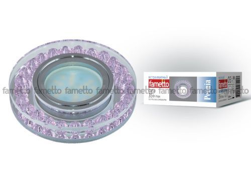 Светильник встраиваемый Fametto Peonia (Пеониа) DLS-P102 GU5.3 CHROME/PINK