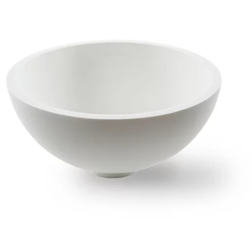 Раковина из искусственного камня MonteBianco Nemi Due 11103 29х29 встраиваемая цвет белый матовый без отверстий под смеситель