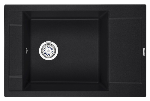 Кухонная мойка Granula 7806, ЧЁРНЫЙ 78х50 цвет черный поверхность матовая