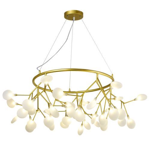 Люстра подвесная Natali Kovaltseva Grace (Граце) GRACE 75128/8C GOLD SATIN