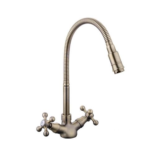 Смеситель для кухни Fashun A4319-4 на мойку бронза