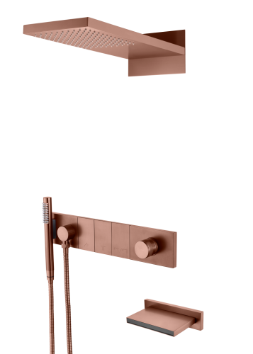 Душевая система Boheme Zodiac 132-2-BRB встраиваемая цвет бронза брашированная