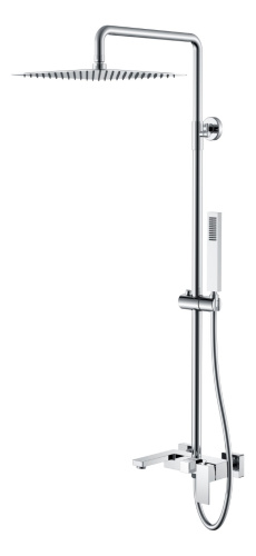 Душевая стойка Boheme Qubic 478-CR настенная цвет хром