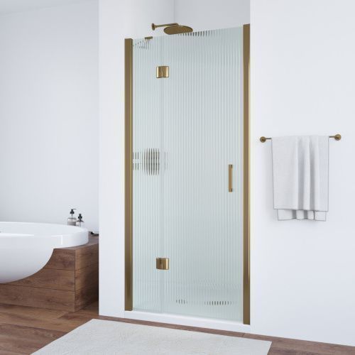 Душевая дверь Vegas-Glass AFP TUR+NOVO AFP TUR NOVO h1890 90 05 Moru L 90х190 стекло рифленое профиль бронза