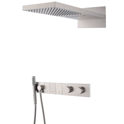 Душевая система Boheme Zodiac 133-NB встраиваемая цвет сталь