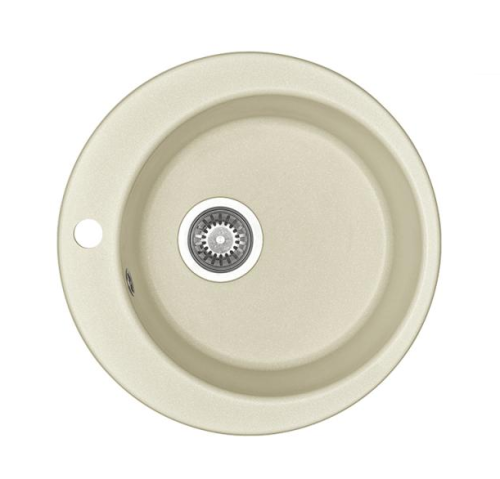 Мойка кухонная Aquaton Иверия 1A711032IV240 48х48 цвет жемчуг
