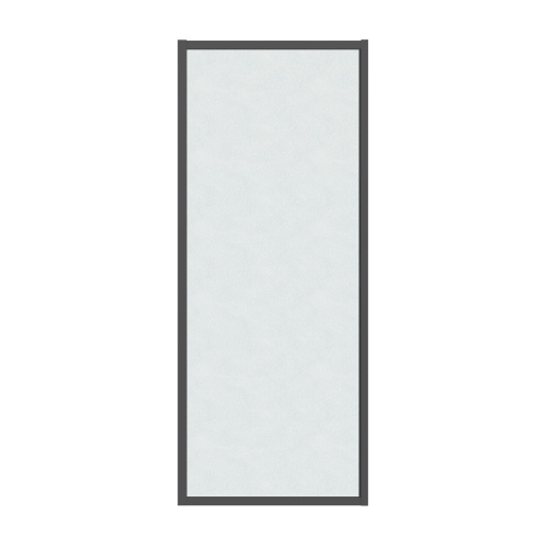 Боковая стенка Grossman Style 200.K33.05.100.21.02 100x195 стекло шиншилла профиль черный матовый