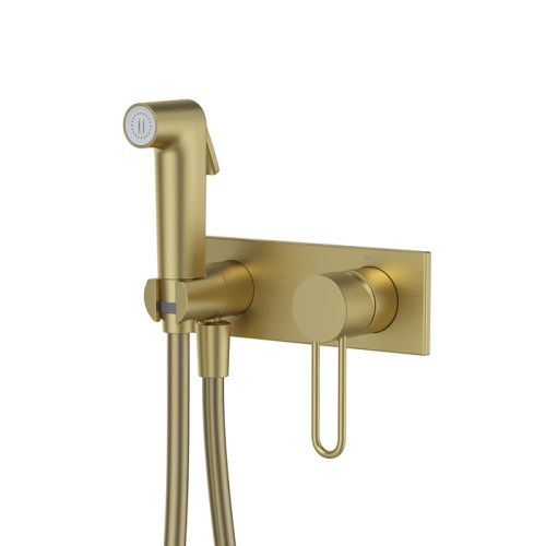 Гигиенический душ со смесителем IDDIS Duna DUNMGV0i08 золото матовое