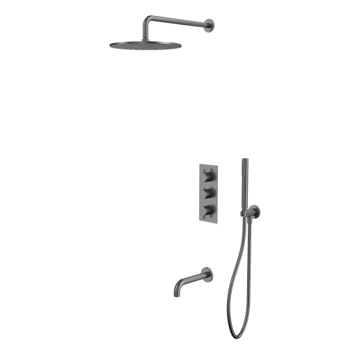 Душевая система Whitecross Y gunmetal YSET11GM встраиваемая