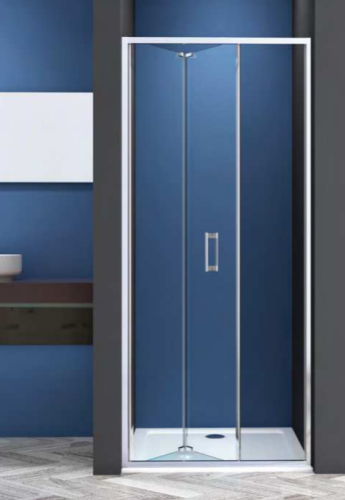 Душевая дверь CeramaLux CL935-90 100х190 стекло прозрачное профиль хром глянцевый