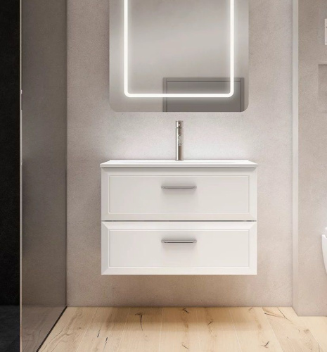 Тумба под раковину Visobath Delta 76405/Quarzo 80х45х55 подвесная цвет кварц