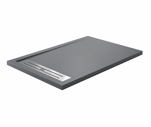 Душевой поддон WasserKRAFT Wiese 84T 84T35 140x80 искусственный камень серый