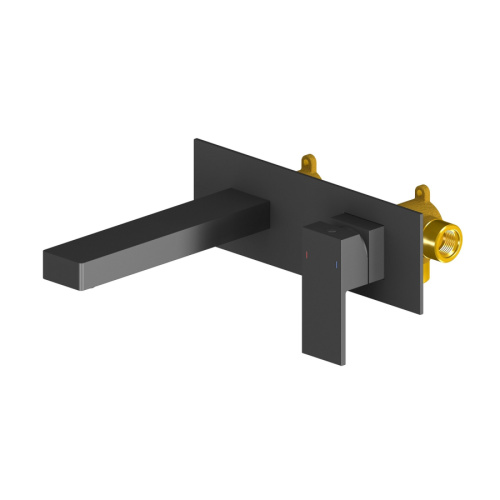 Смеситель для раковины Timo Selene 2071/03SM встраиваемый в стену черный матовый без термостата Смеситель для раковины Timo Selene 2071/03SM встраиваемый в стену черный матовый без термостата