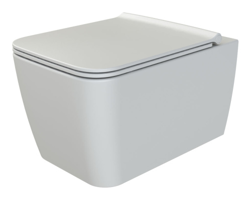 Унитаз подвесной Boheme Zen 967-SET-2-MW цвет белый матовый с сиденьем микролифт безободковый каскадный смыв