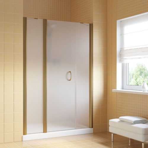 Душевая дверь Vegas-Glass EP-2F LUX EP-2F LUX 130 5 10 L 130х200 стекло матовое профиль бронза