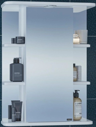 Зеркало-шкаф СанТа Герда 101021 55х24х71 подвесной цвет белый Зеркало-шкаф СанТа Герда 101021 55х24х71 подвесной цвет белый