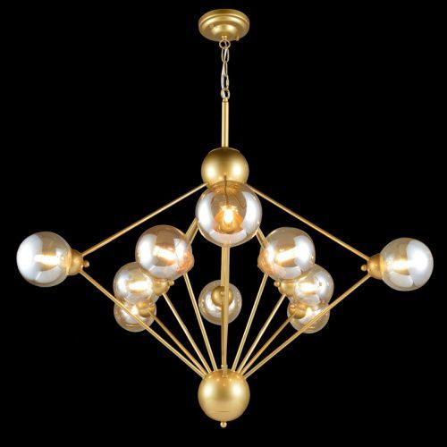 Люстра подвесная Natali Kovaltseva STUTTGART (СТУТТГАРТ) STUTTGART 91006/10C GOLD