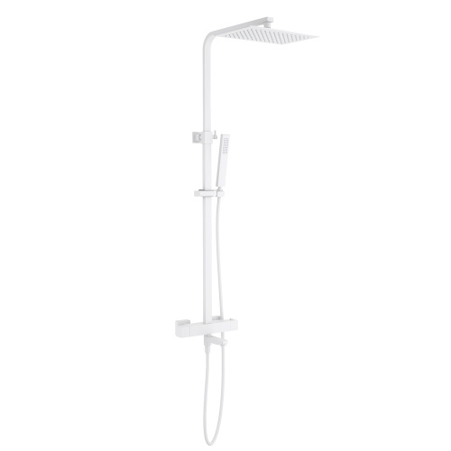 Душевая стойка Timo Tetra-thermo SX-0169/00 настенная цвет белый матовый Душевая стойка Timo Tetra-thermo SX-0169/00 настенная цвет белый матовый