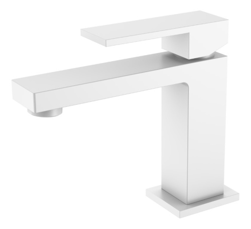 Смеситель Boheme Qubic 471-MW на раковину белый