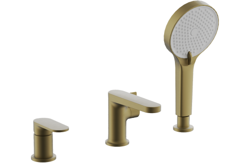 Смеситель Belz B713 B66713-5 на борт ванны золото