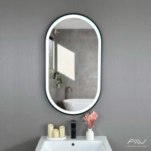 Зеркало Alavann Wave ALV1160001 52,3х92,3 с подсветкой