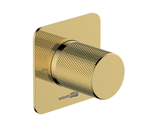 Переключатель на 2 выхода WasserKRAFT Ems 7600 A303 встраиваемый золото