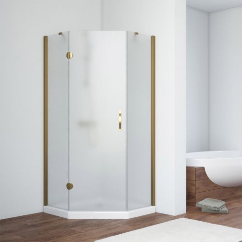 Душевой уголок Vegas-Glass AFA-Pen TUR+NOVO AFA-Pen TUR NOVO h1890 110 05 10 L 110х110 стекло матовое профиль бронза без поддона