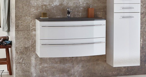 Тумба под раковину Marlin 3040city WKBAA12(226/426) 120х47х48 подвесная цвет дуб коричневый