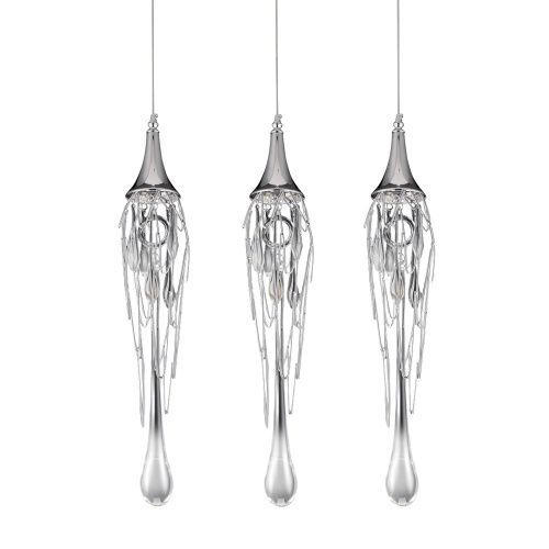 Светильник подвесной Delight Collection Goddess Tears (Годдесс Теарс) P68009L-3 chrome