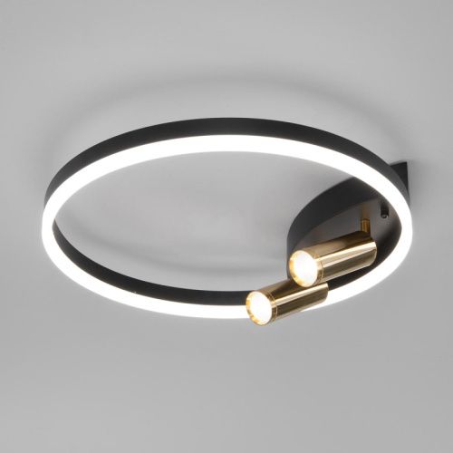 Люстра потолочная Eurosvet Luminari (Луминари) 90247/3 черный/золото Smart