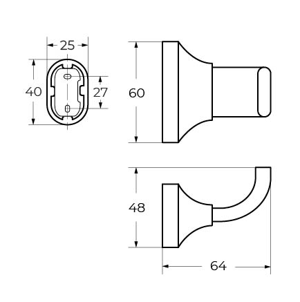 Крючок Art&Max OVALE AM-E-4086 - фото 2
