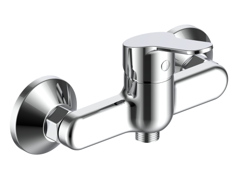 Смеситель для ванны и душа Voda Aqua AQ80 настенный хром