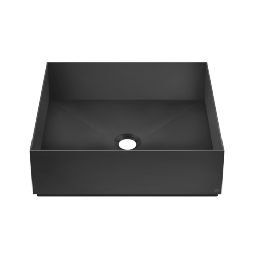 Раковина из нержавеющей стали Gessi Gessi316 54605#299 40х40 накладной цвет черный без отверстий под смеситель