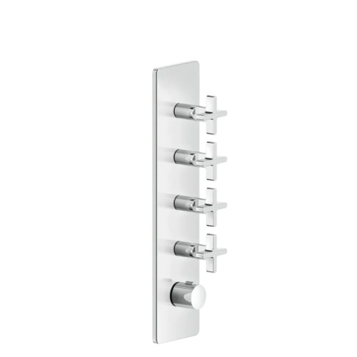 Смеситель для душа Gessi Inciso 58228#031 встраиваемый в стену хром с термостатом (внешняя часть)