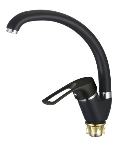 Смеситель для кухни D-Lin D150422-A на мойку черный