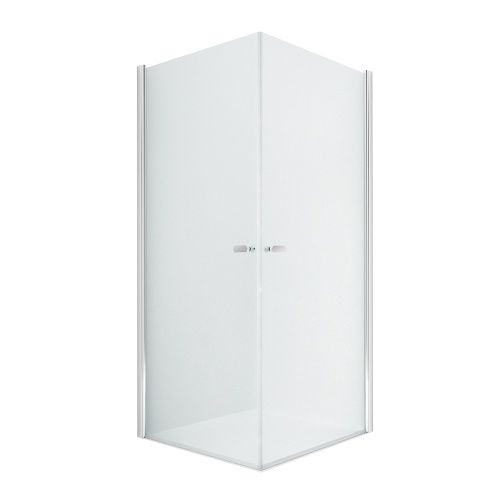 Душевой уголок New Trendy NEW SOLEO Chrome D-0141A/D-0141A 90х90 стекло прозрачное профиль хром без поддона