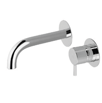 Смеситель Cisal Less New LN00551F2F настенный никель матовый