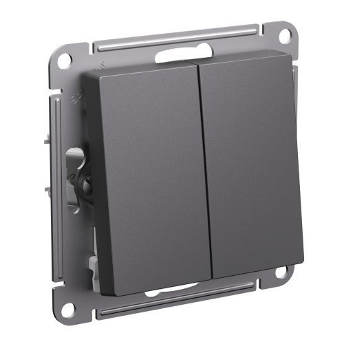 Выключатель 2-клавишный Systeme Electric AtlasDesign (АтласДесигн) ATN001451