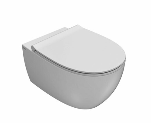 Чаша унитаза подвесная Globo 4ALL MDS04BI цвет белый без сиденья безободковая смыв торнадо