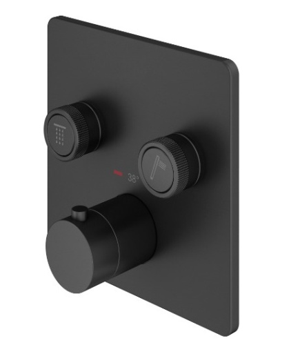Смеситель для душа Plumberia Selection Psbox PSB2902NO встраиваемый черный матовый